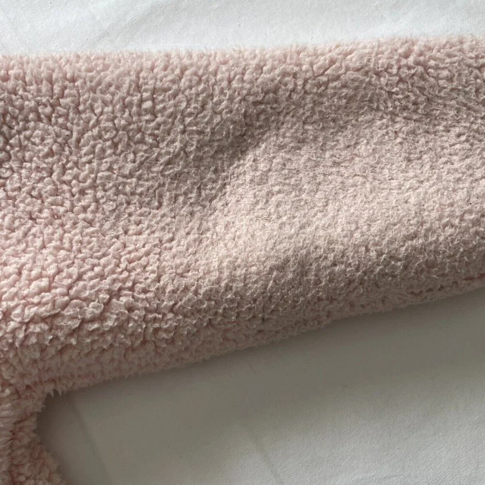 Limited Too Pink Sherpa Hooded Open Sweatshirt Size 10 - Picture 9 of 9